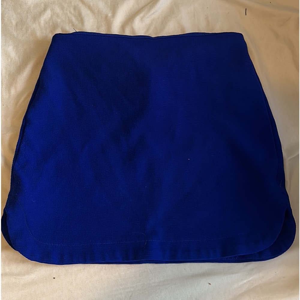 Blue pencil skirt